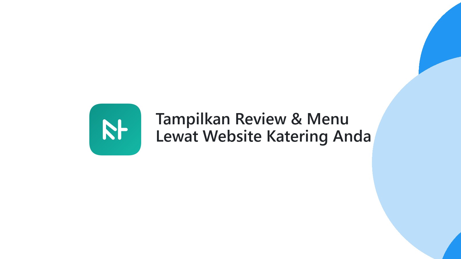 Tampilkan Review & Menu Lewat Website Katering Anda