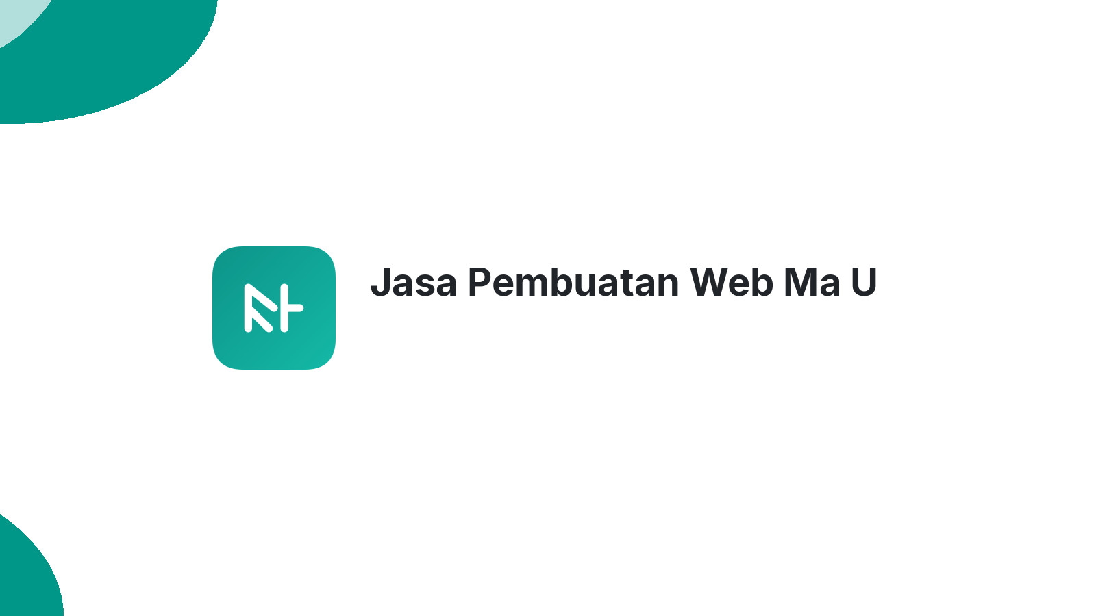 Jasa Pembuatan Web Ma U