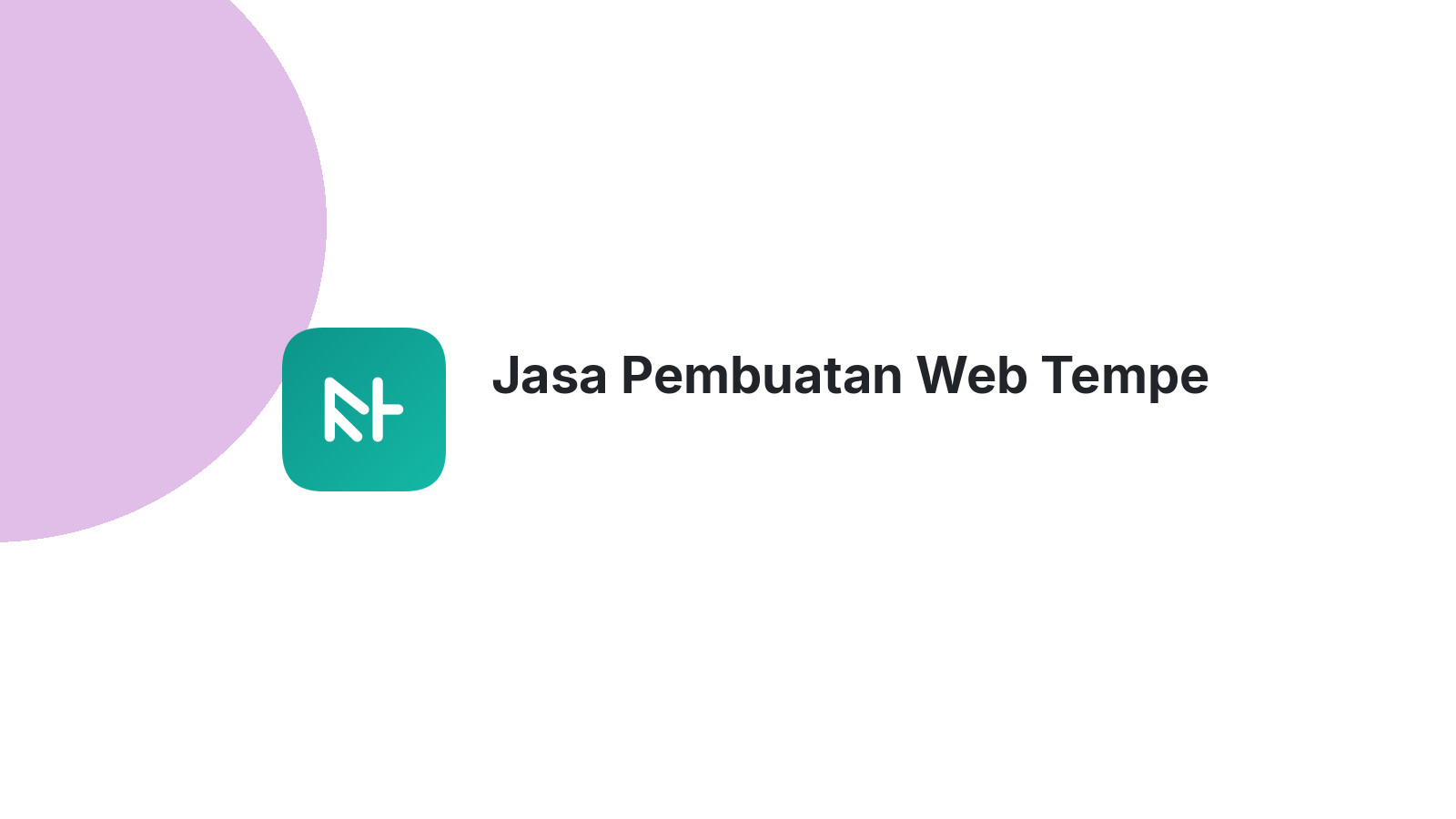 Jasa Pembuatan Web Tempe
