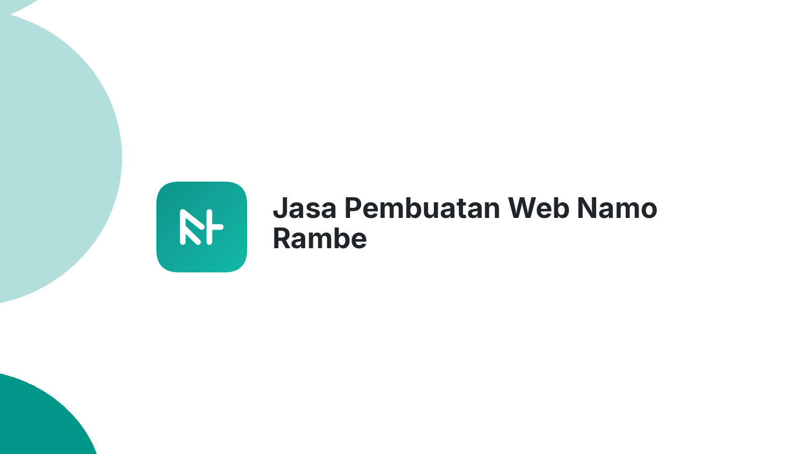 Jasa Pembuatan Web Namo Rambe