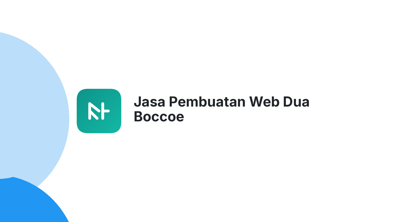Jasa Pembuatan Web Dua Boccoe