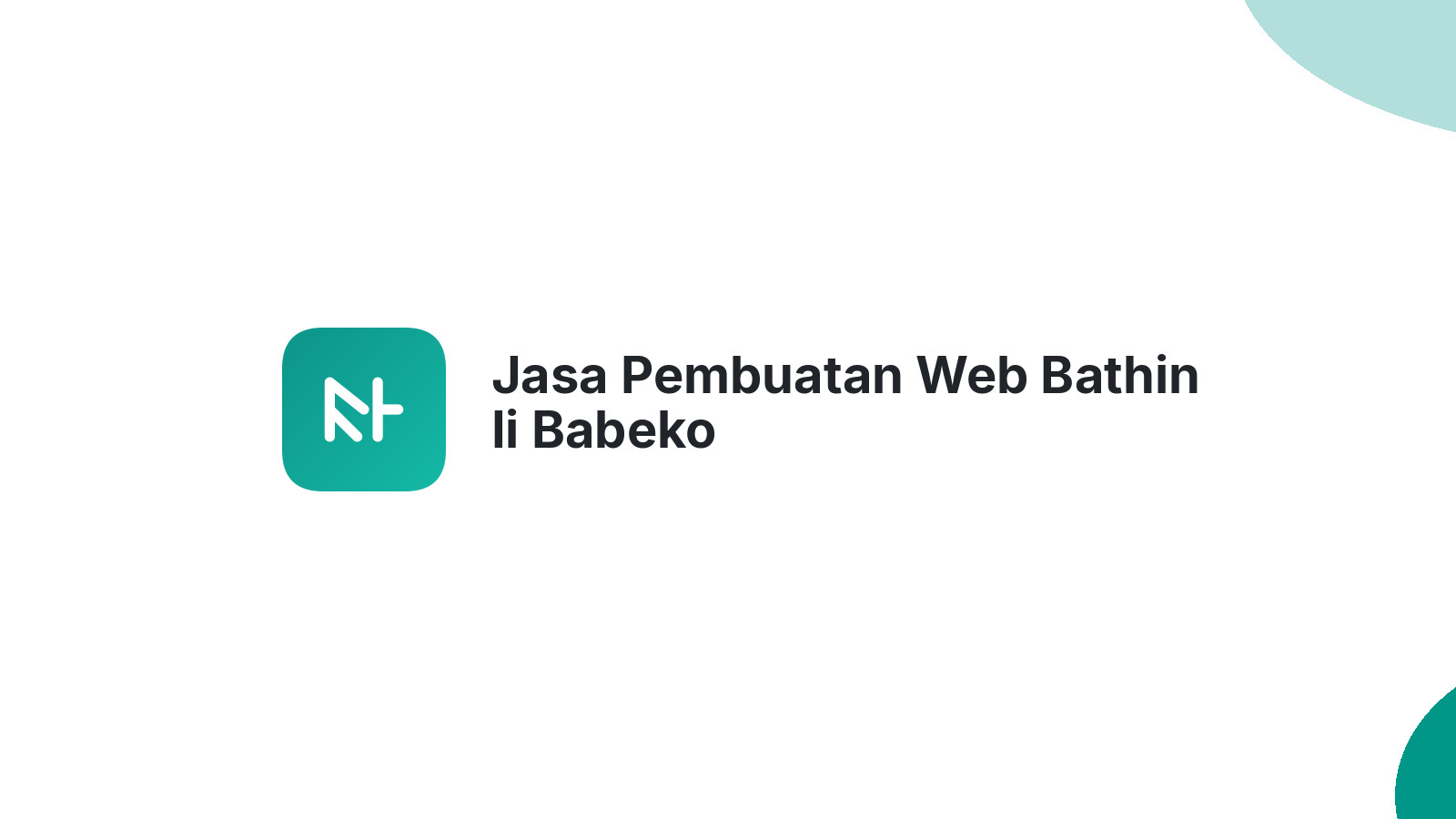 Jasa Pembuatan Web Bathin Ii Babeko