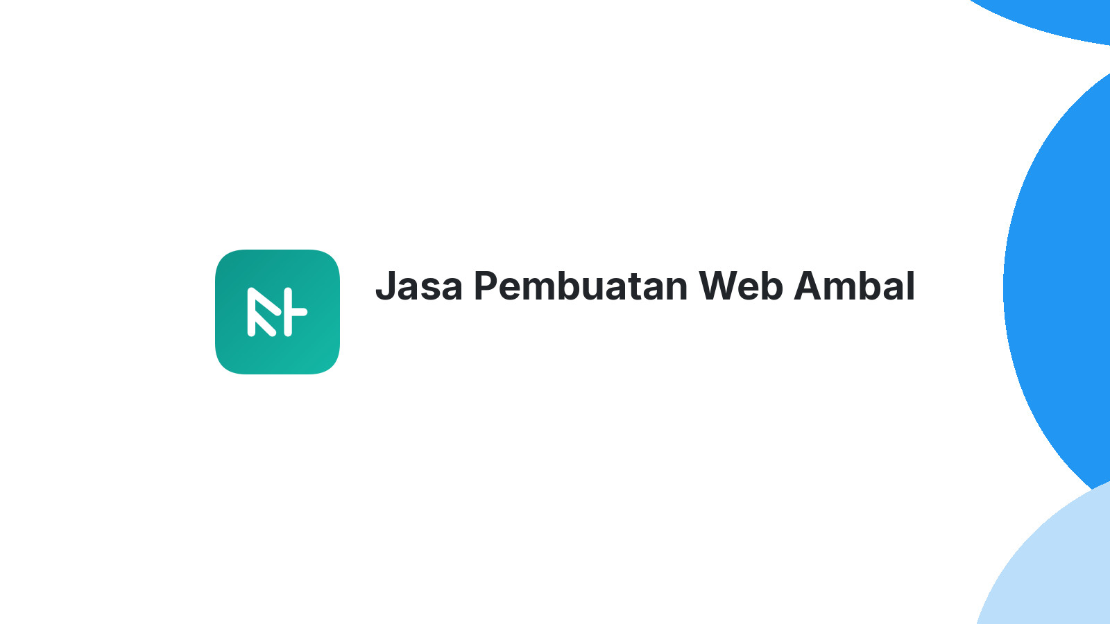 Jasa Pembuatan Web Ambal