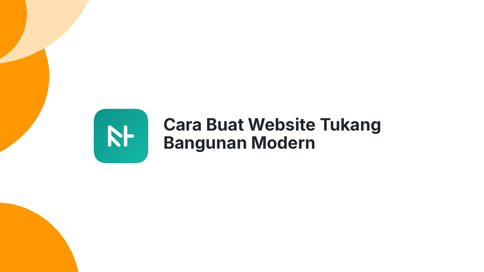 Cara Buat Website Tukang Bangunan Modern