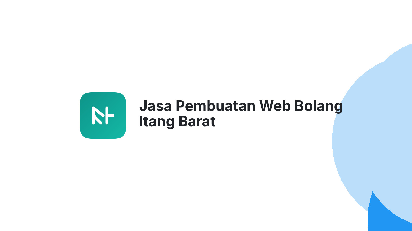 Jasa Pembuatan Web Bolang Itang Barat