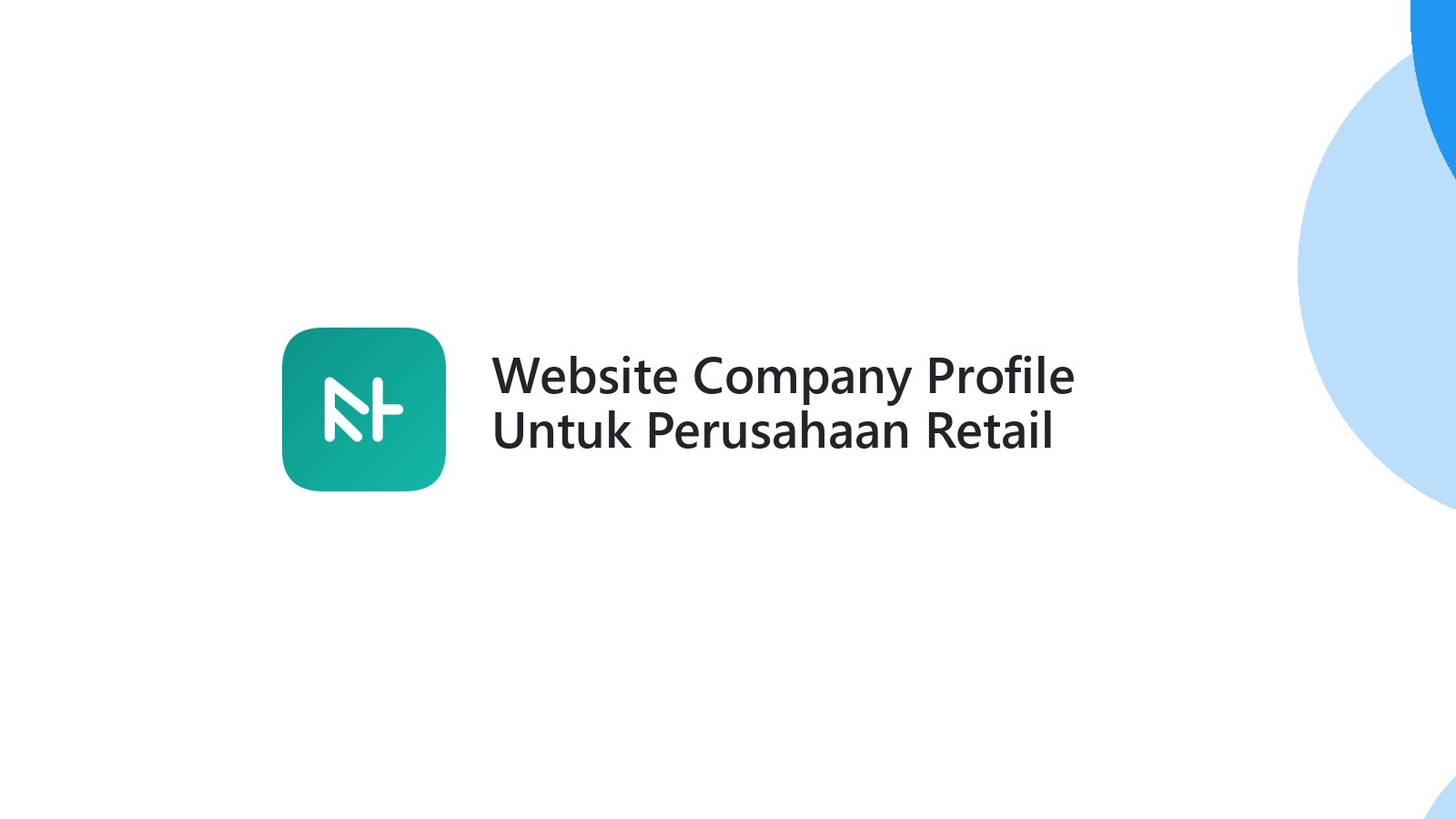 Website Company Profile Untuk Perusahaan Retail