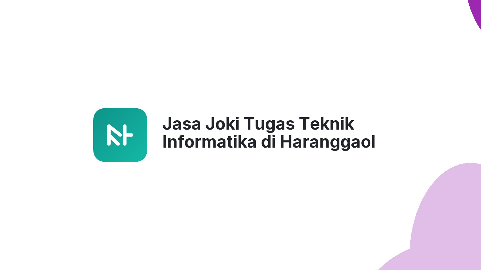 Jasa Joki Tugas Teknik Informatika di Haranggaol Horison