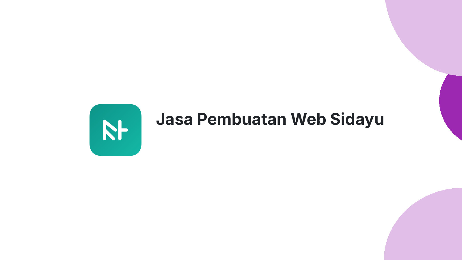 Jasa Pembuatan Web Sidayu