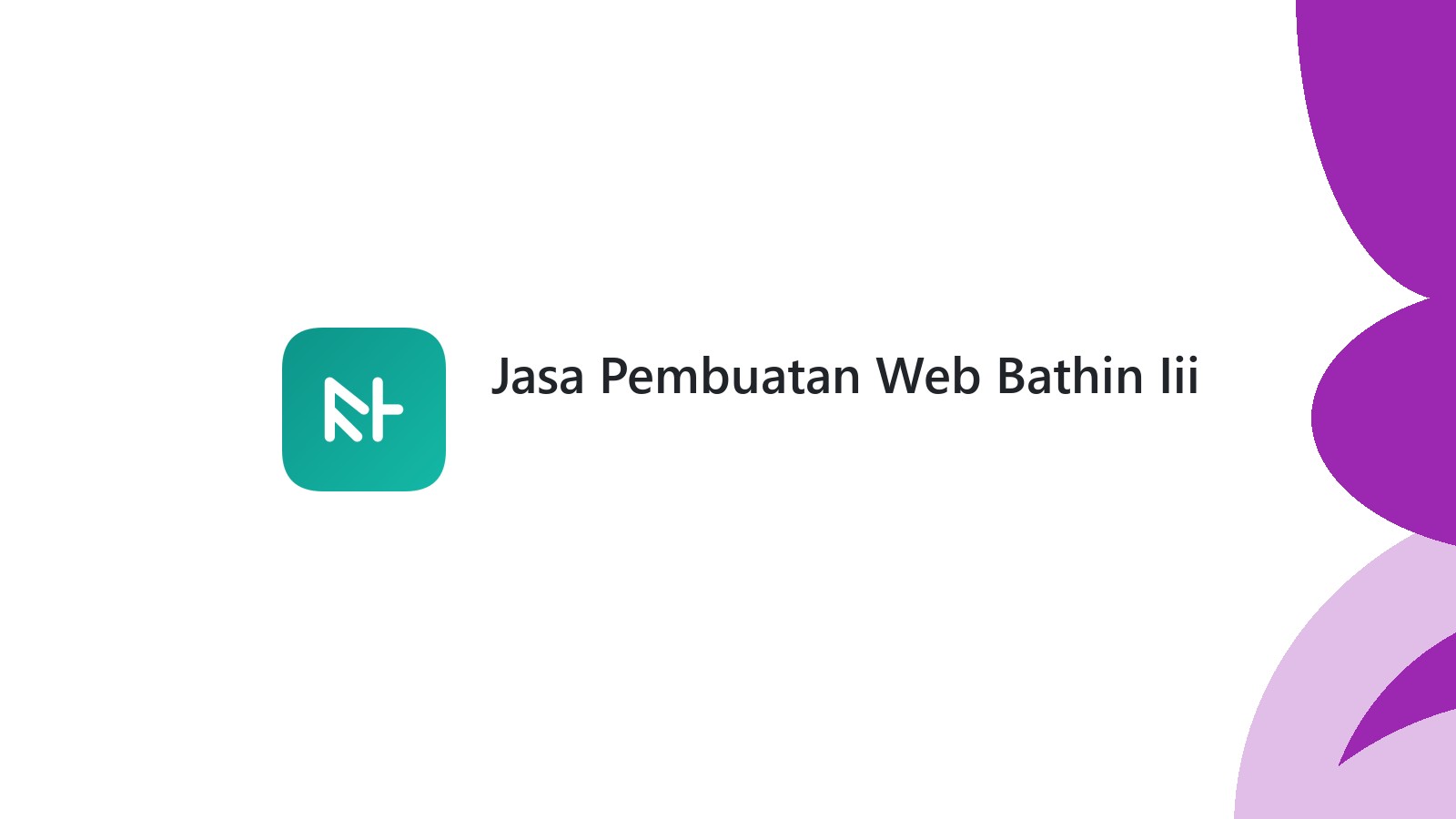 Jasa Pembuatan Web Bathin Iii