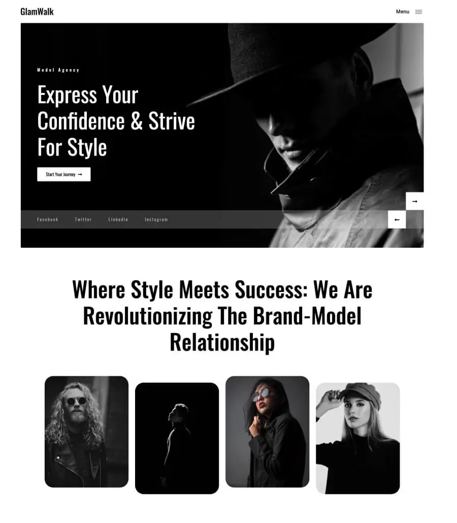 Glamwalk Elementor Fashion