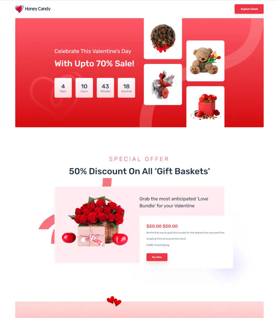 Honey Candy Valentines Day