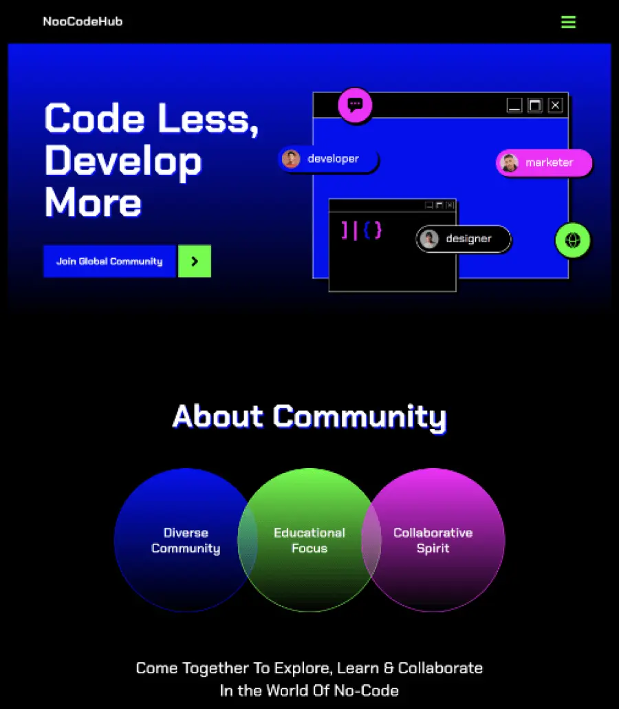 Noocodehub Elementor No Code